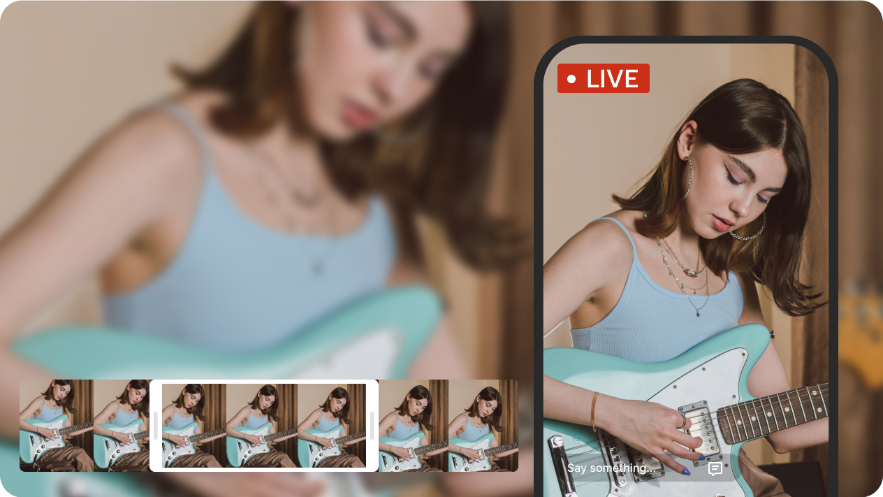 Записуйте live-стрімінг відео в режимі реального часу без затримок.
