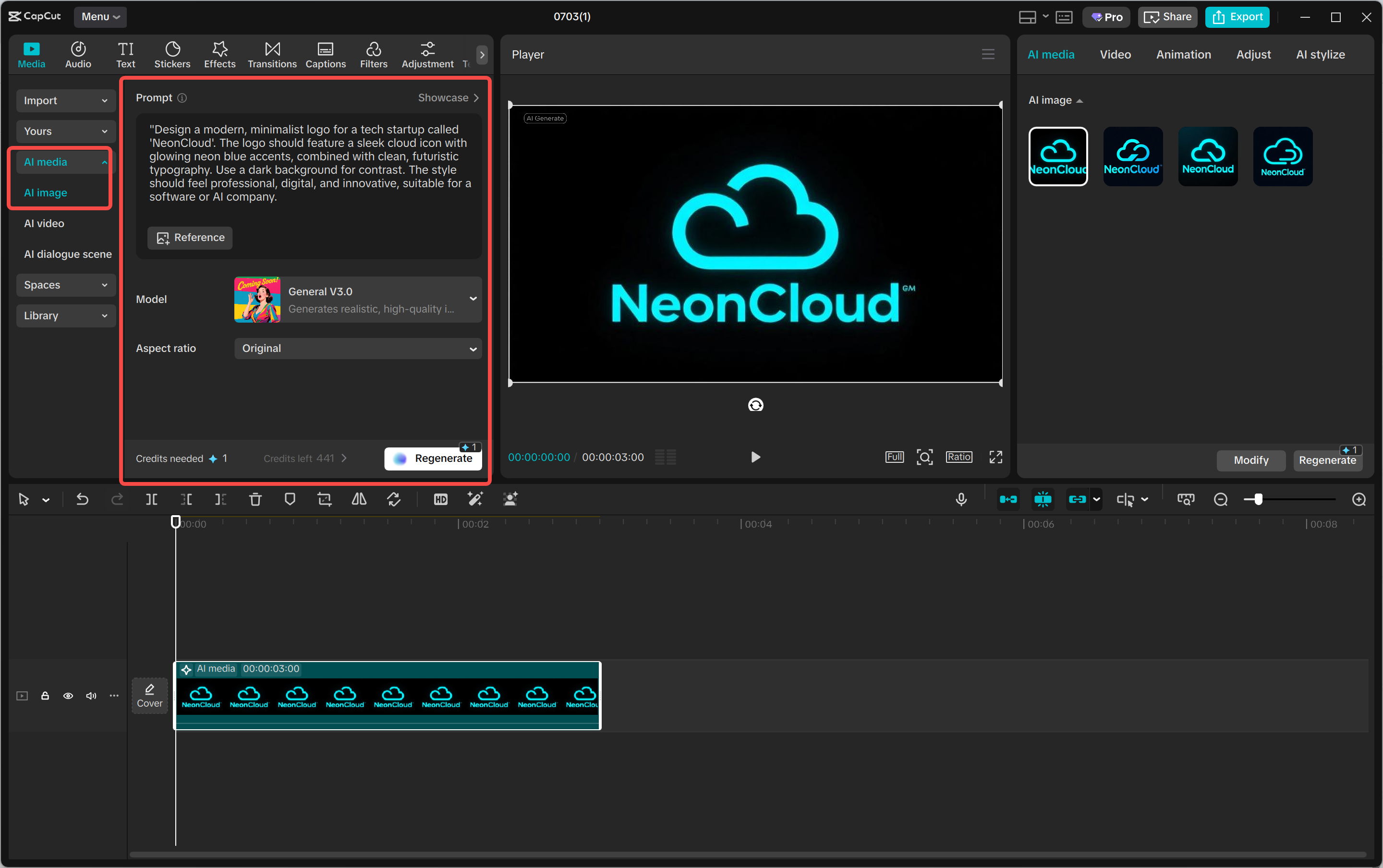 Importing a video to the CapCut desktop video editor