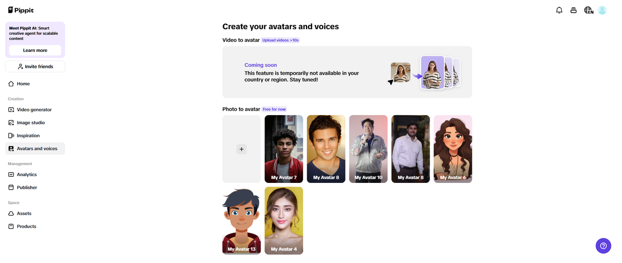 Avatars and voice