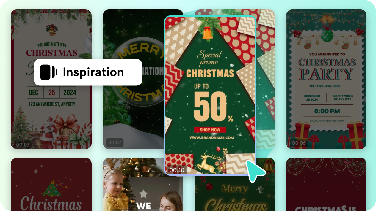 Variety of templates for Christmas animation