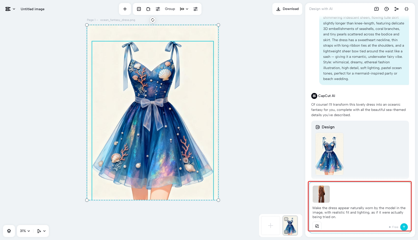 Make a virtual try-on effect