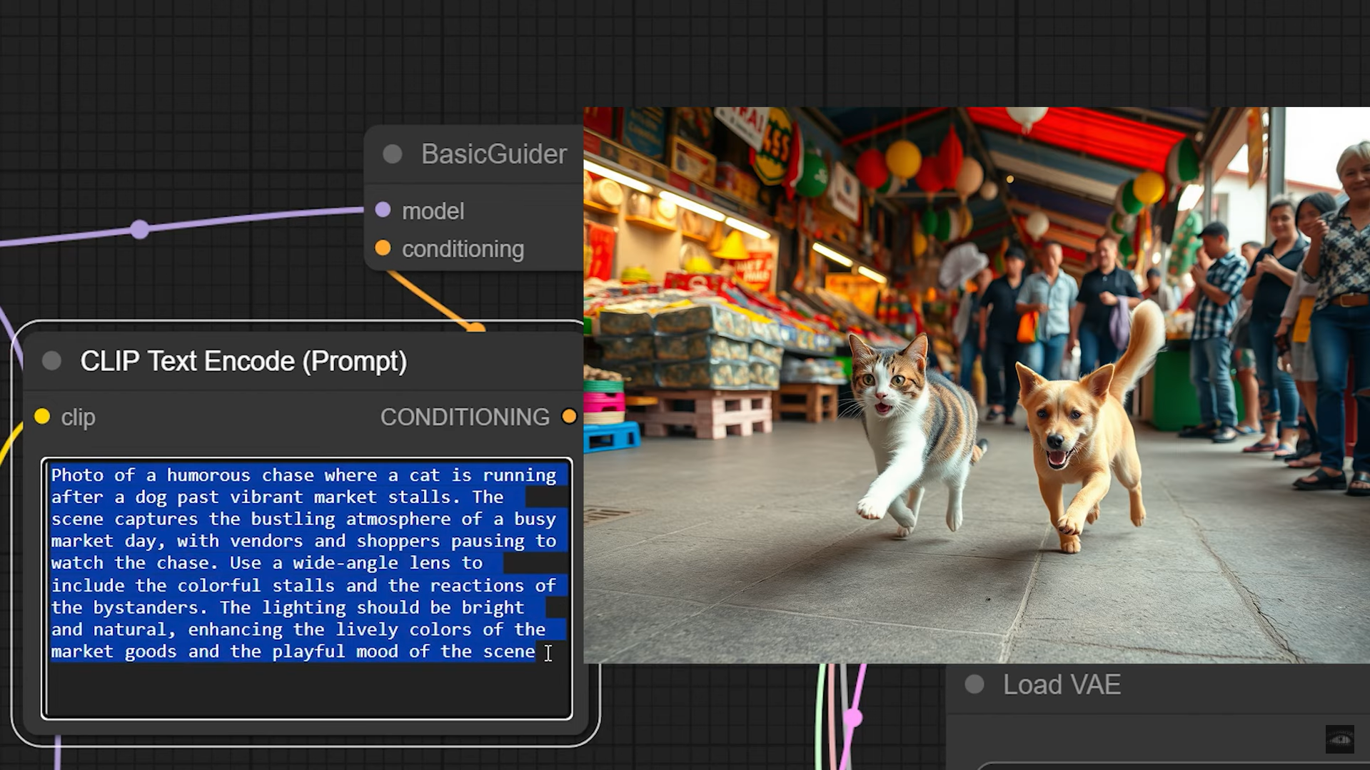 Interface de ComfyUI - un autre générateur d'images AI gratuit de Flux