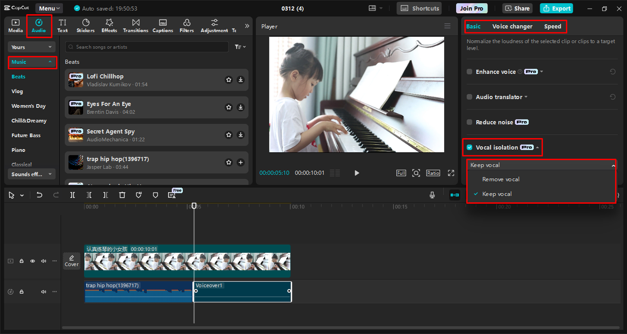 Add music to your Video
