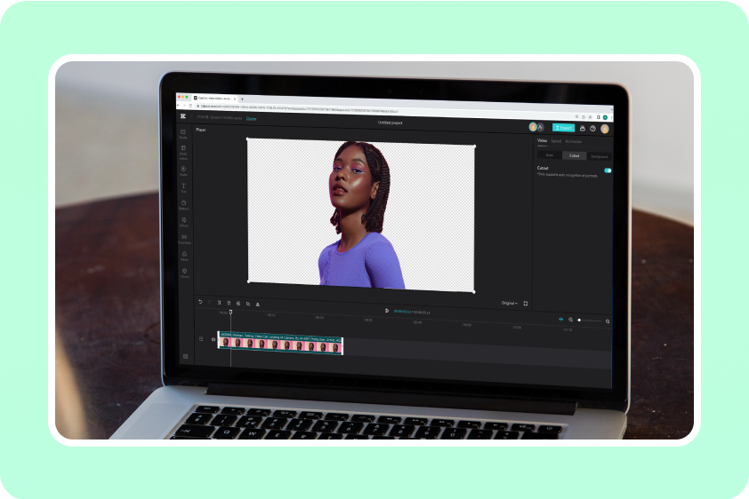 Remove background from video