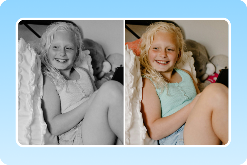 Restore old photos with CapCut AI video enhancer  