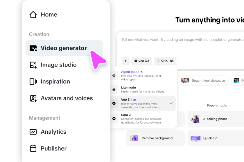 Write prompt and choose mode 