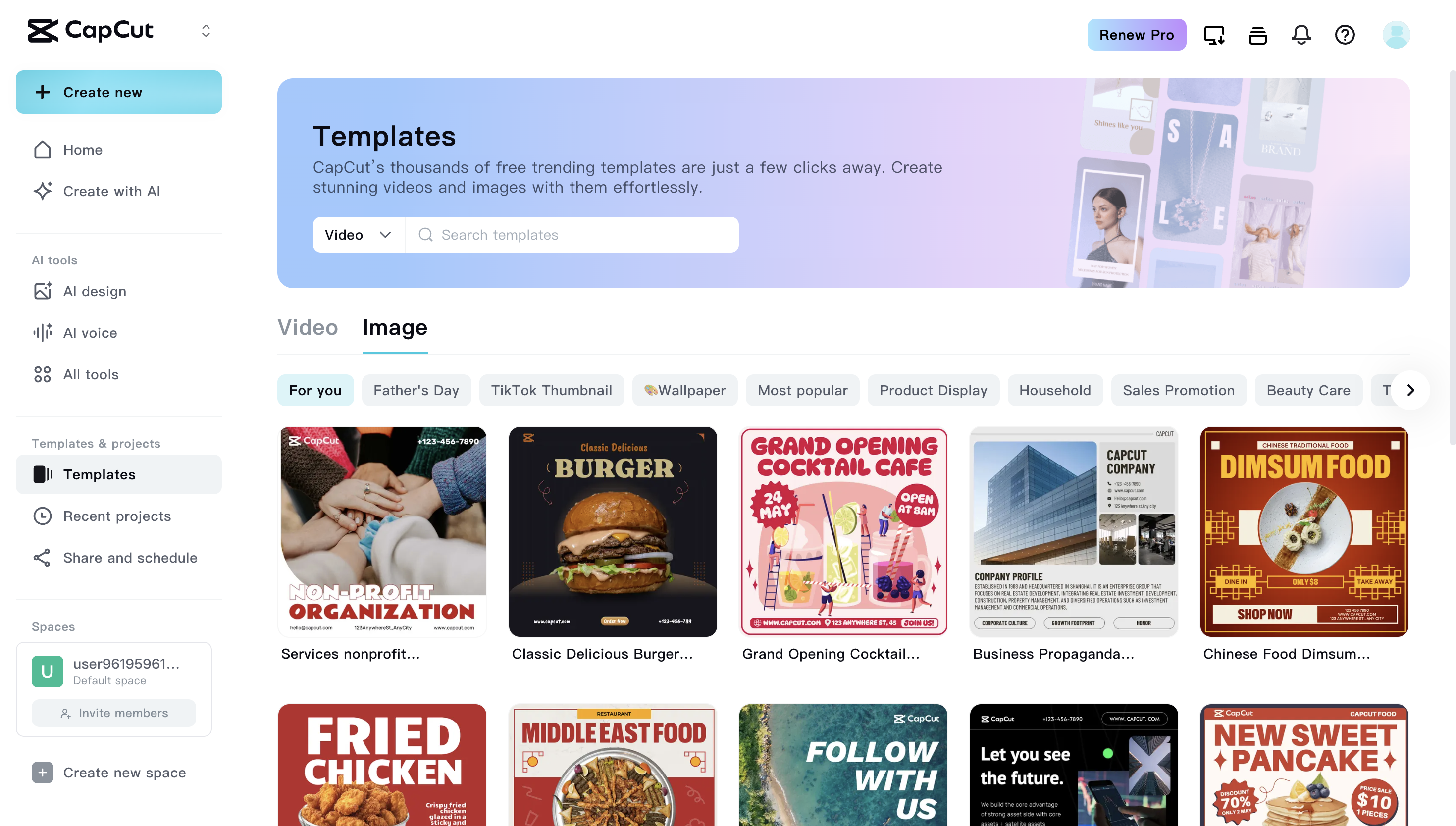 Wide range of design templates
