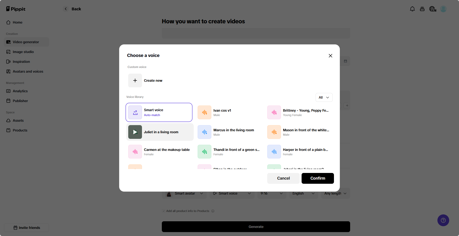 AI voice generator