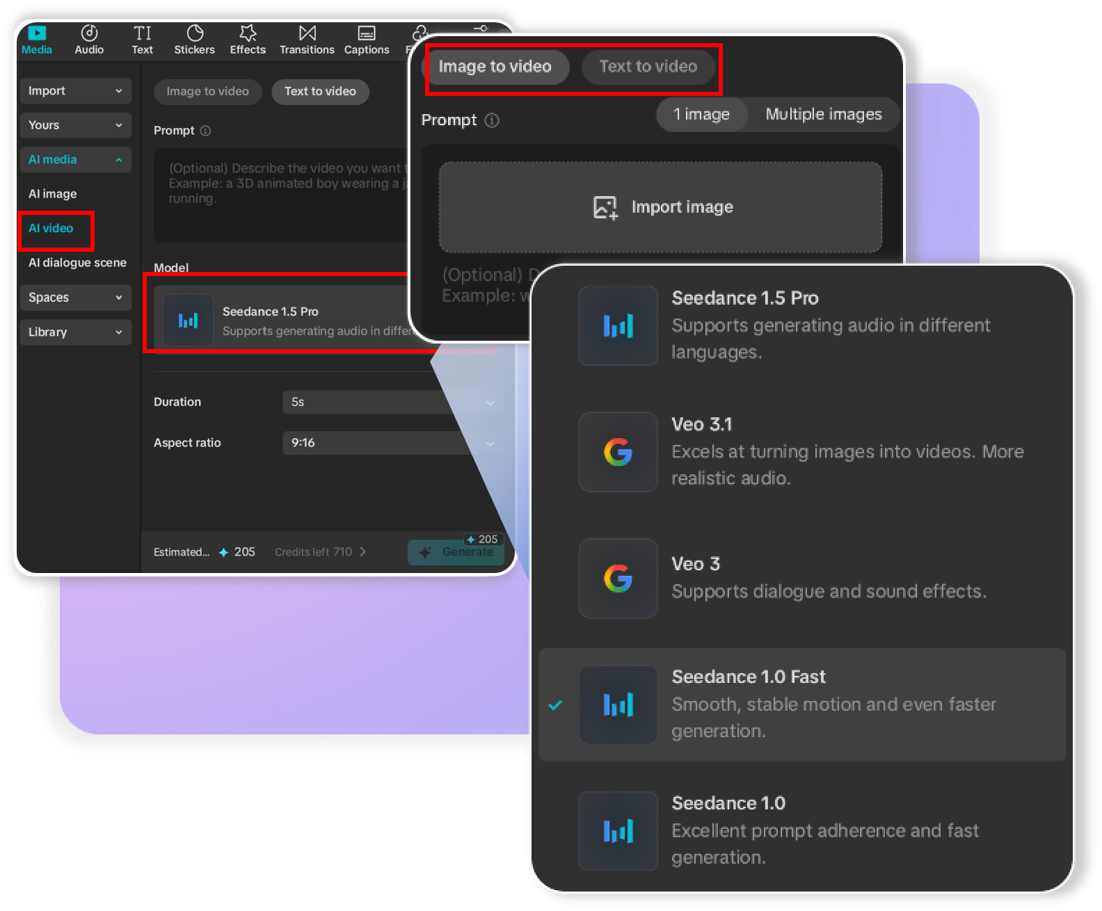 Use Seedance 1.0 on CapCut desktop