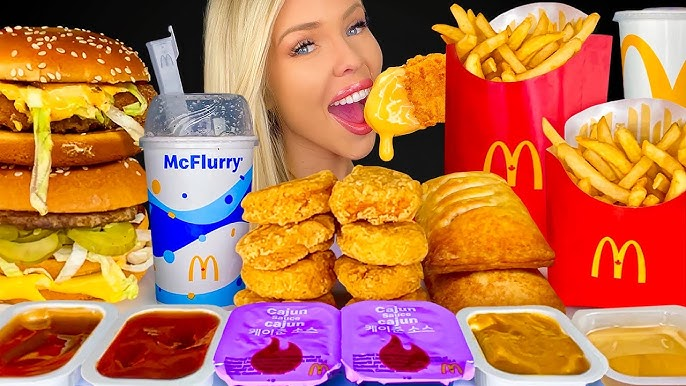 Interface of McDonald's McValue box - Crunchy ASMR