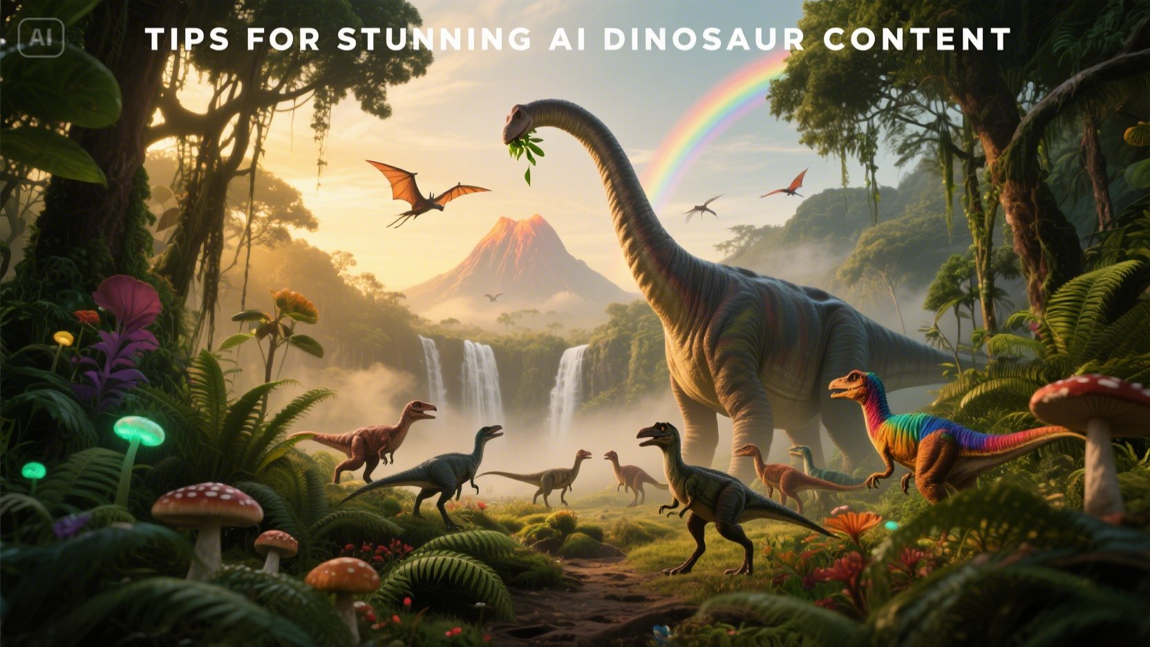 Tips for stunning AI dinosaur content