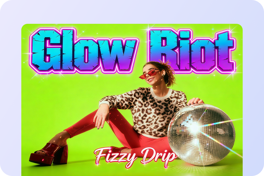 Green brat text logo