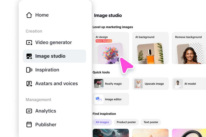 Opening AI design tool