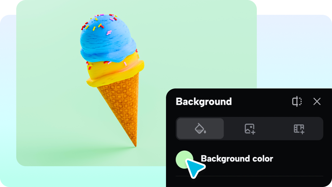 Alter video background with video background changer