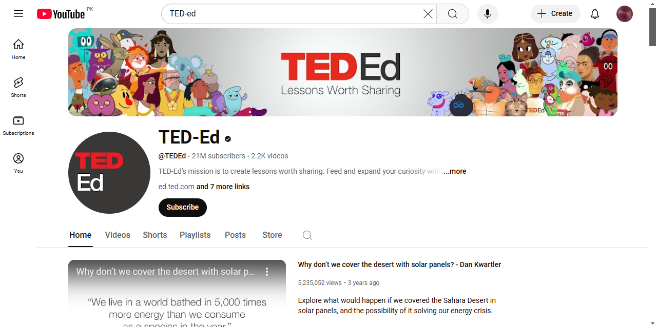 TED-Ed YouTube channel