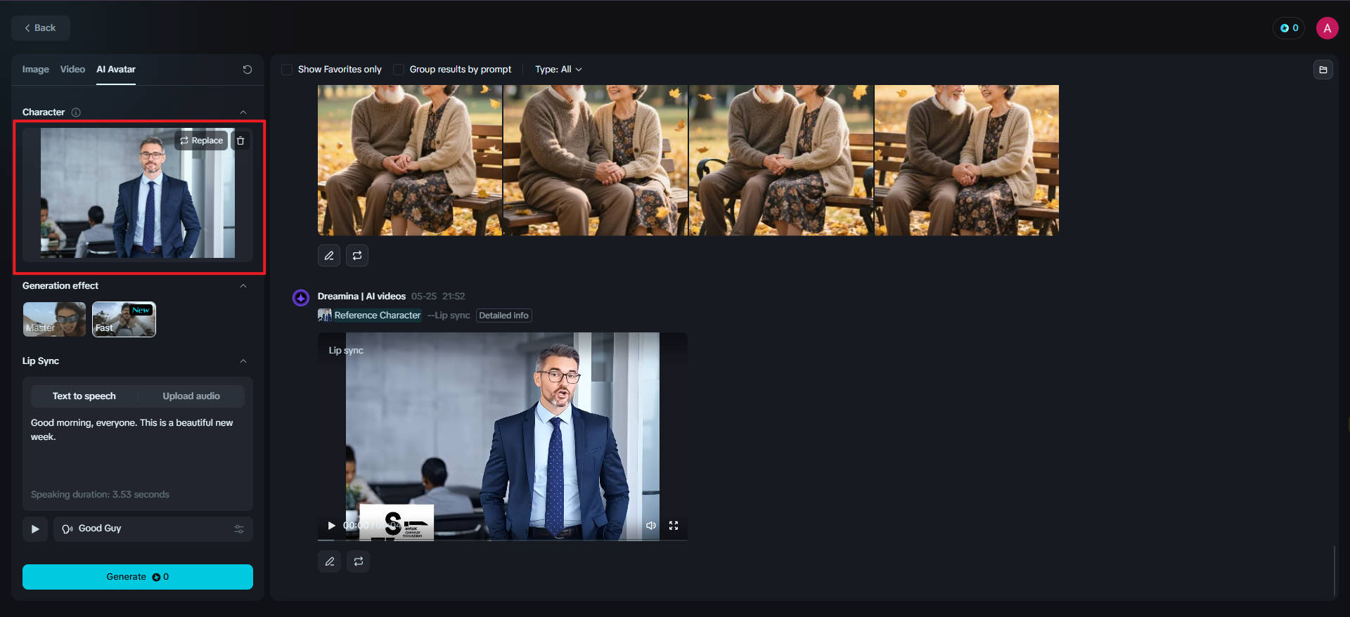 Här är en interaktiv avatar