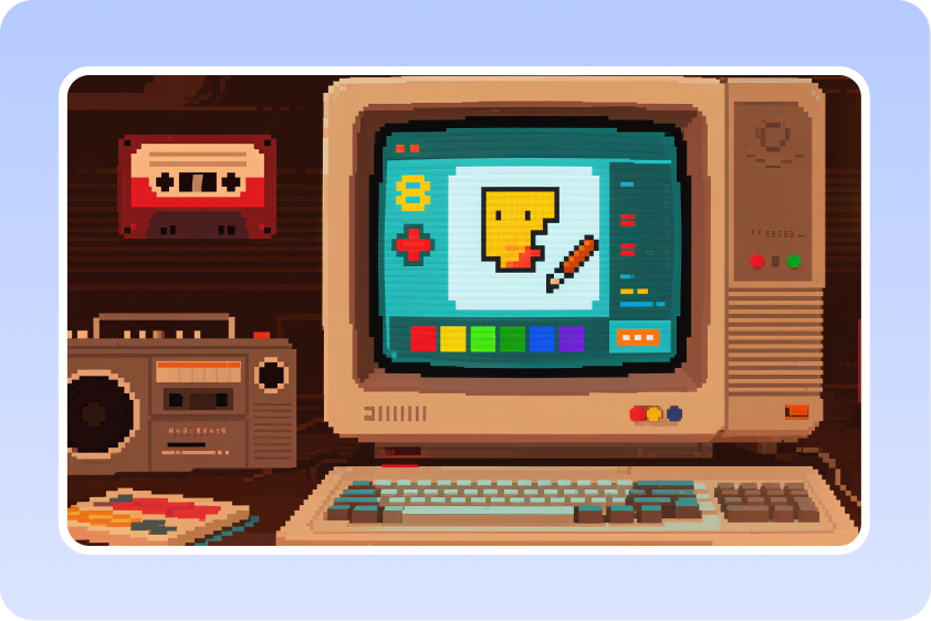 Unique retro style