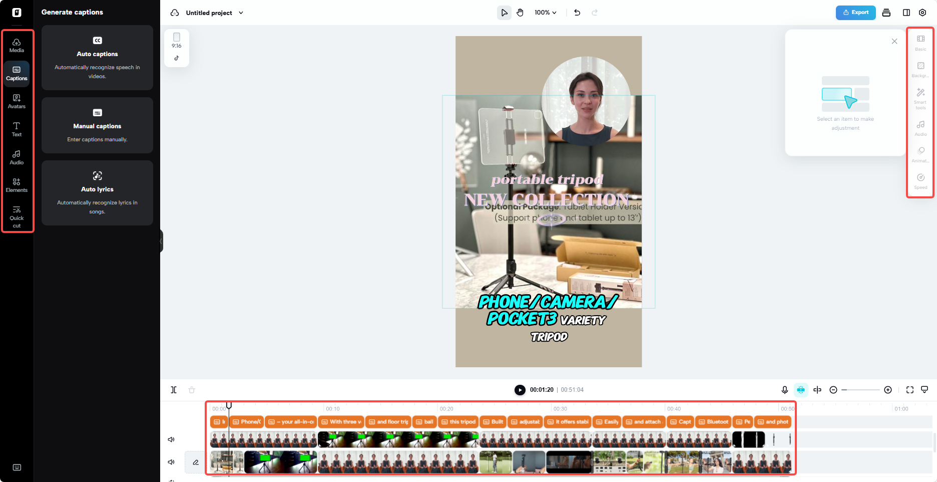 Pippit video editor