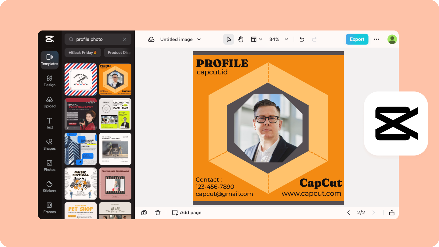 edit profile image