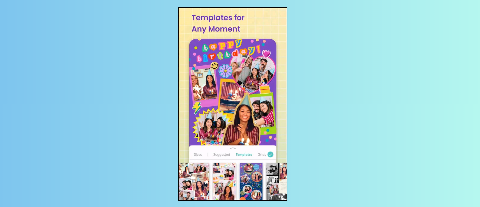 PicCollage birthday video creator app