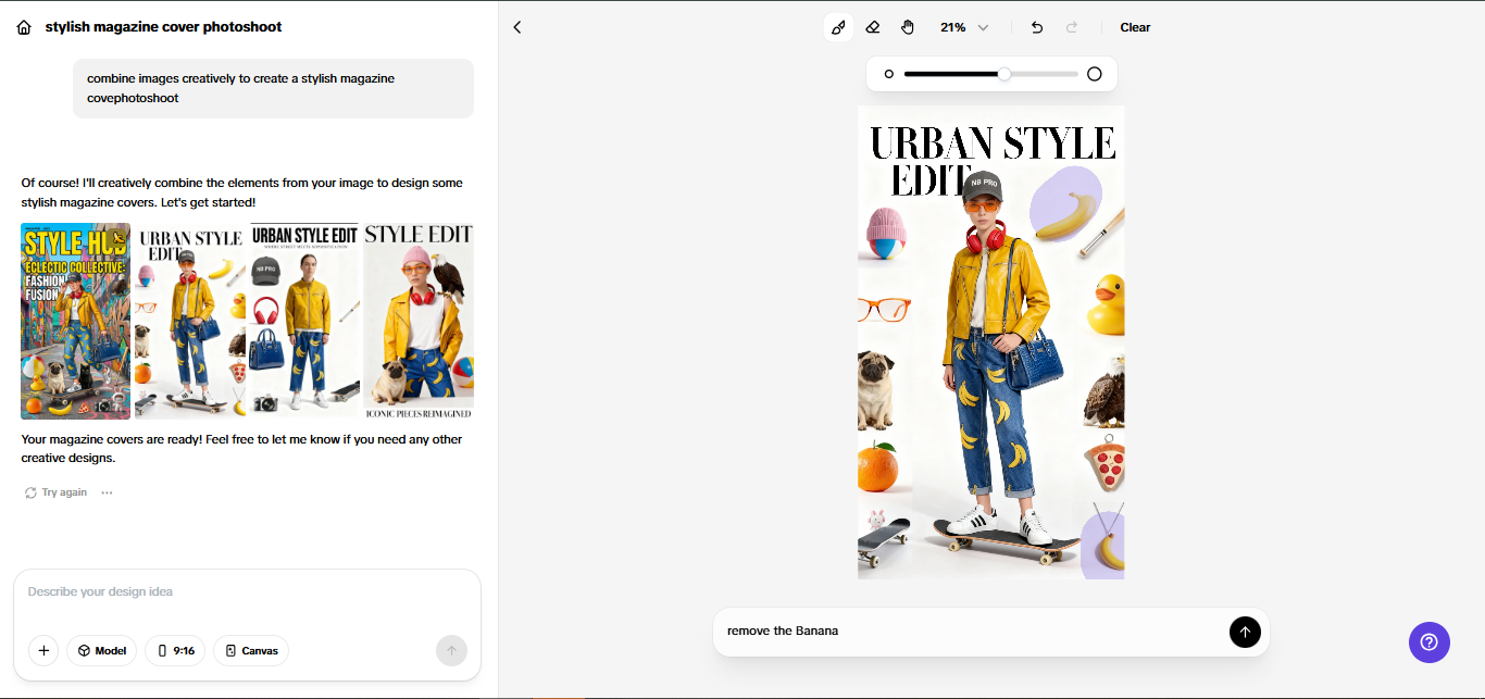 Inpainting AI di Pippit