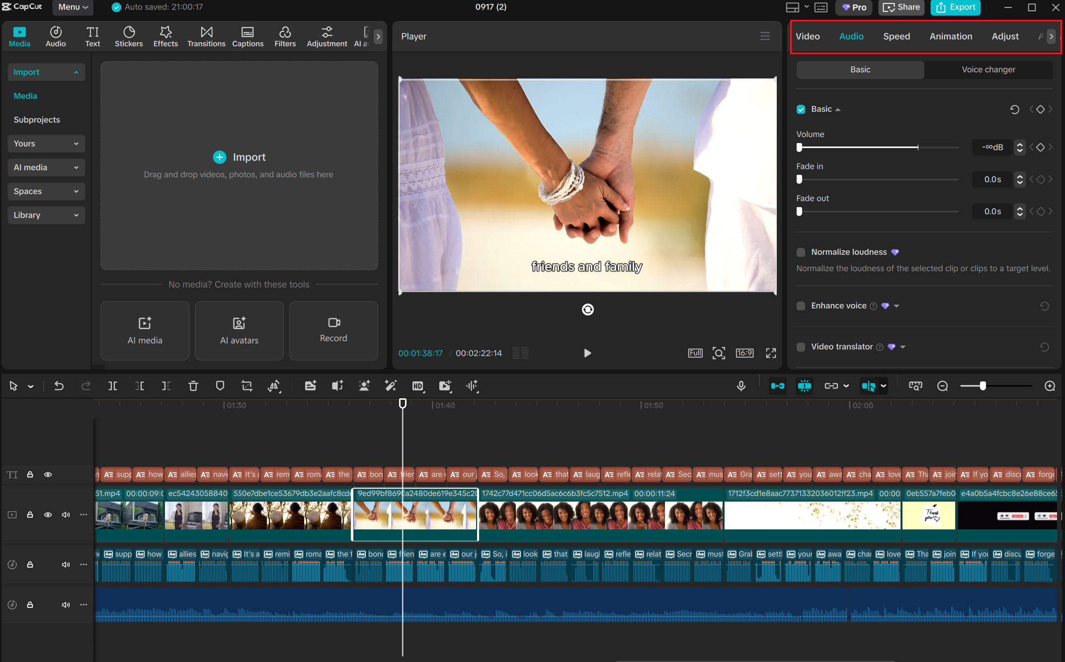 Chỉnh sửa video do AI tạo trên dòng CapCut thời gian PC - Tập lệnh AI thành trình tạo video