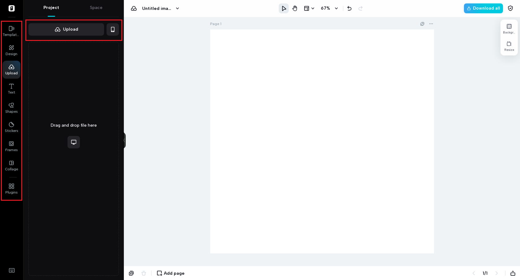 Upload your images