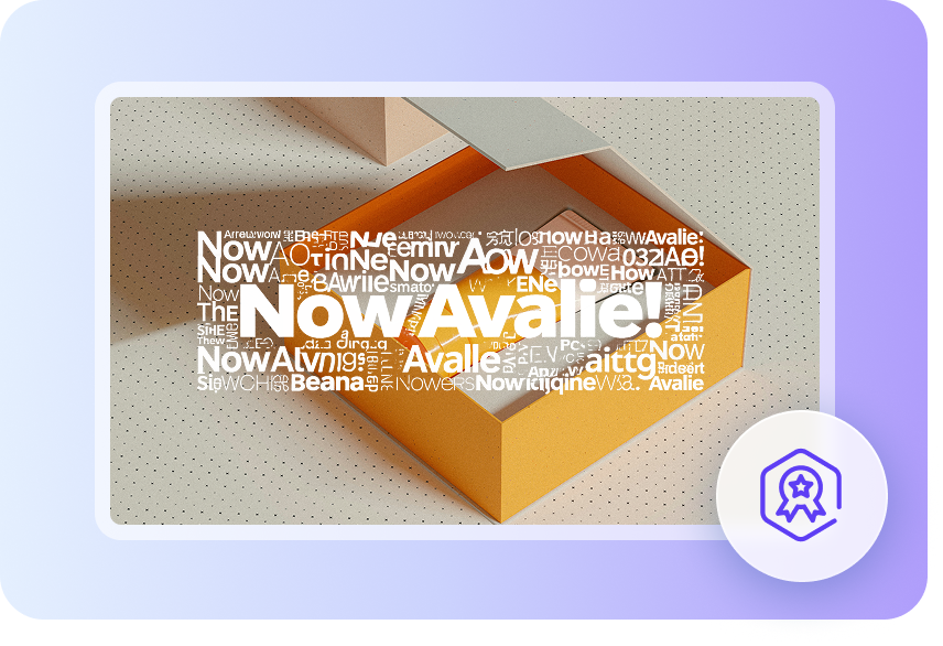 Polished and consistent word cloud designs for the brand