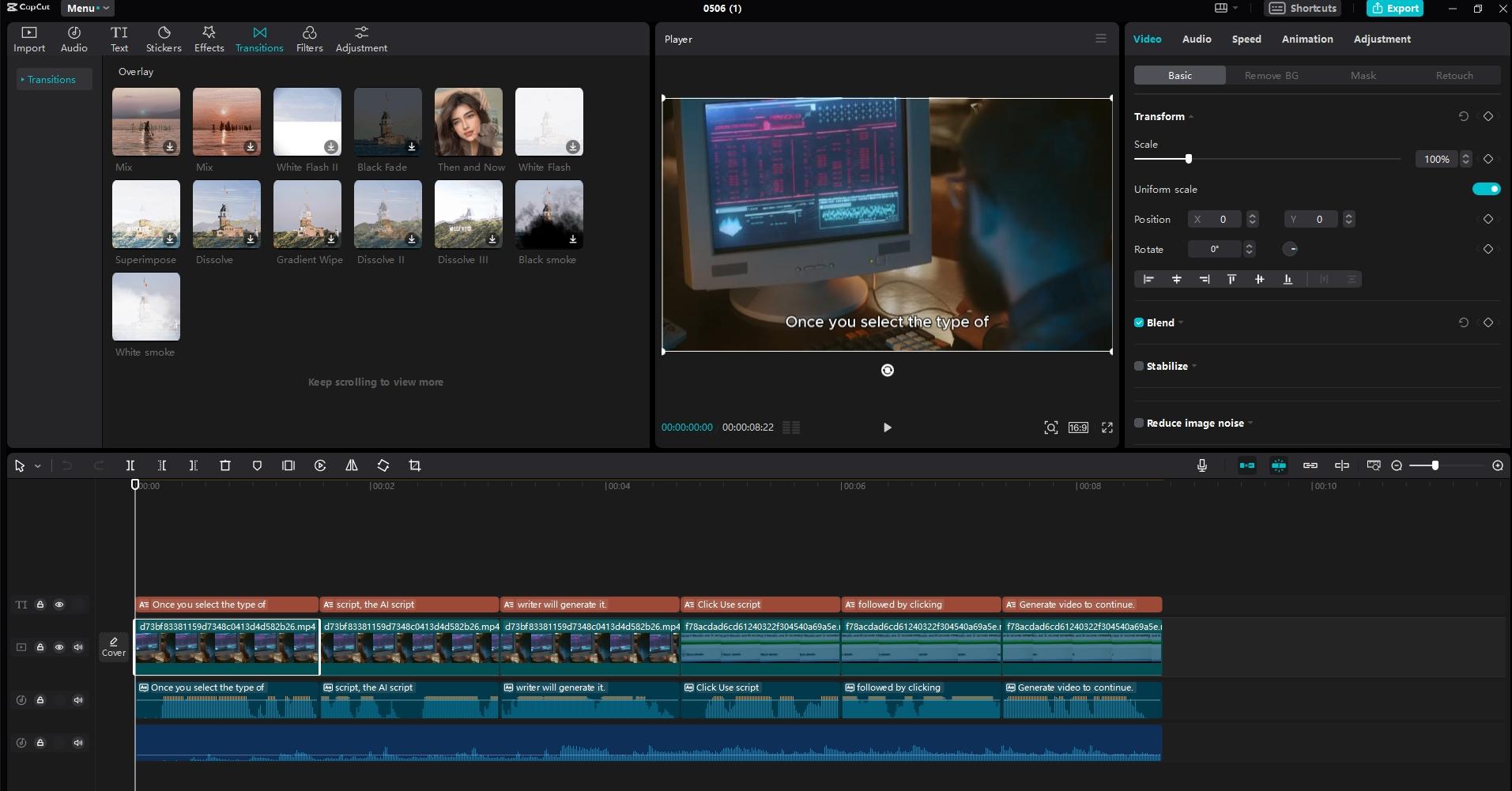 edit AI generated video