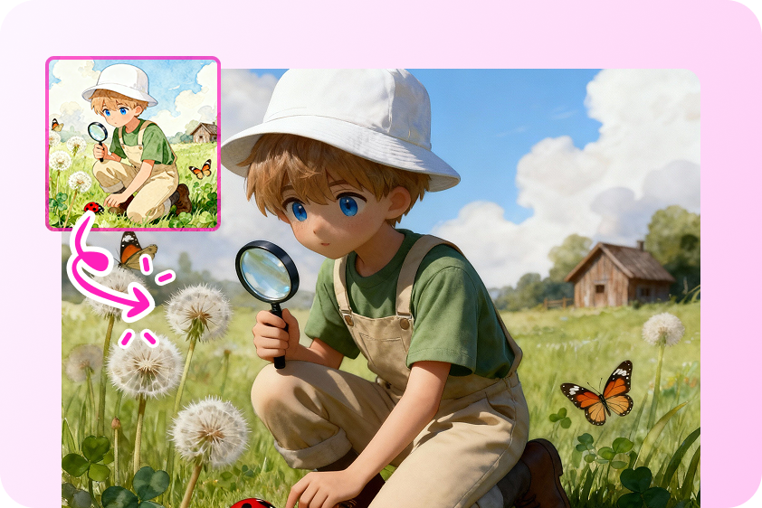 Cartoon scenes turned realistic