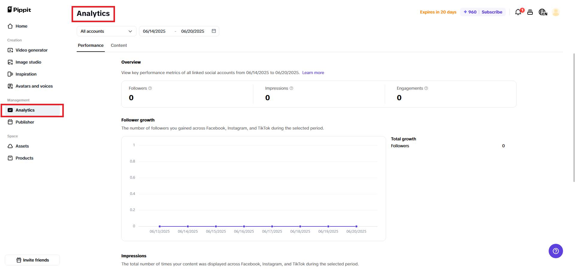 Built-in analytics