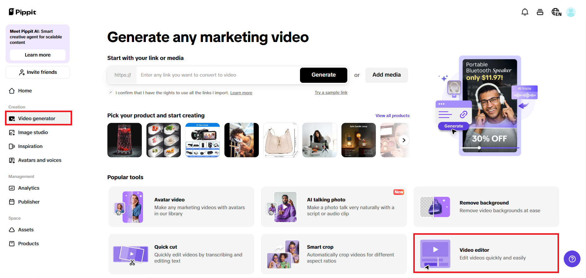 Access video editor