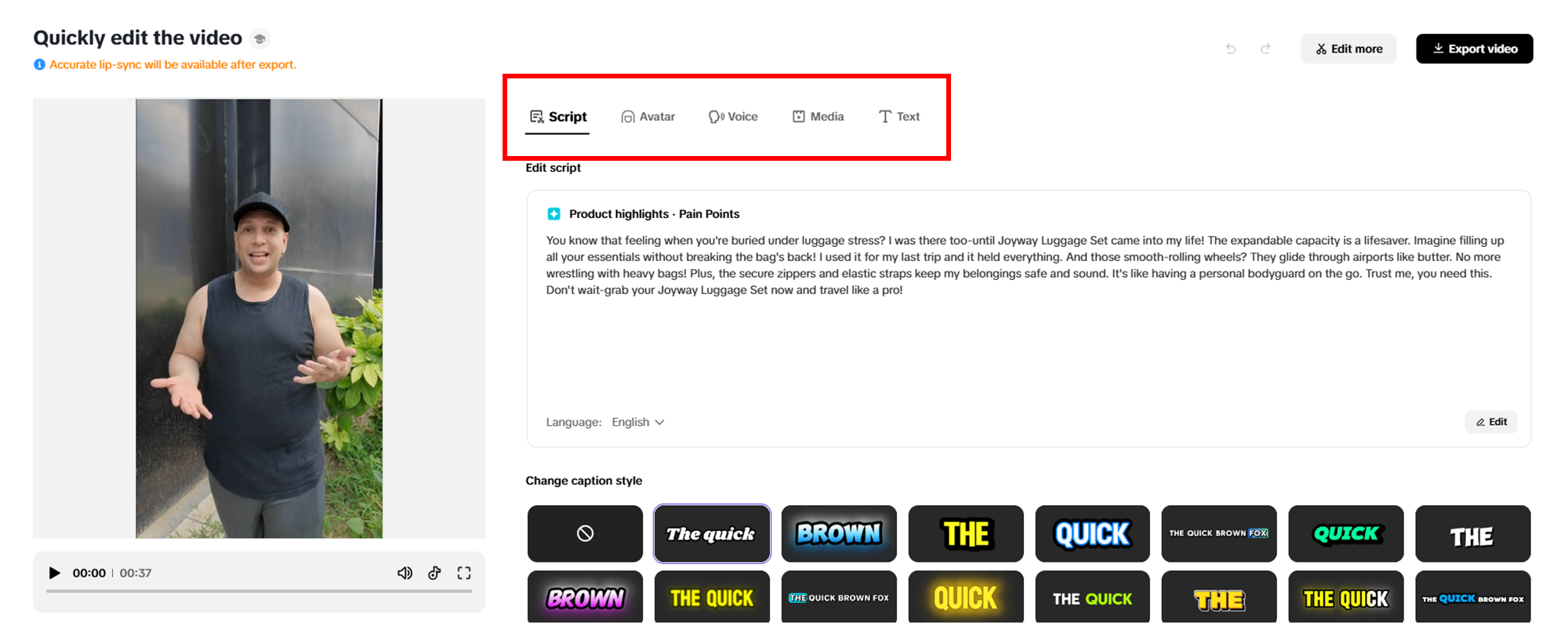 Criação de vídeos com IA utilizando scripts personalizados