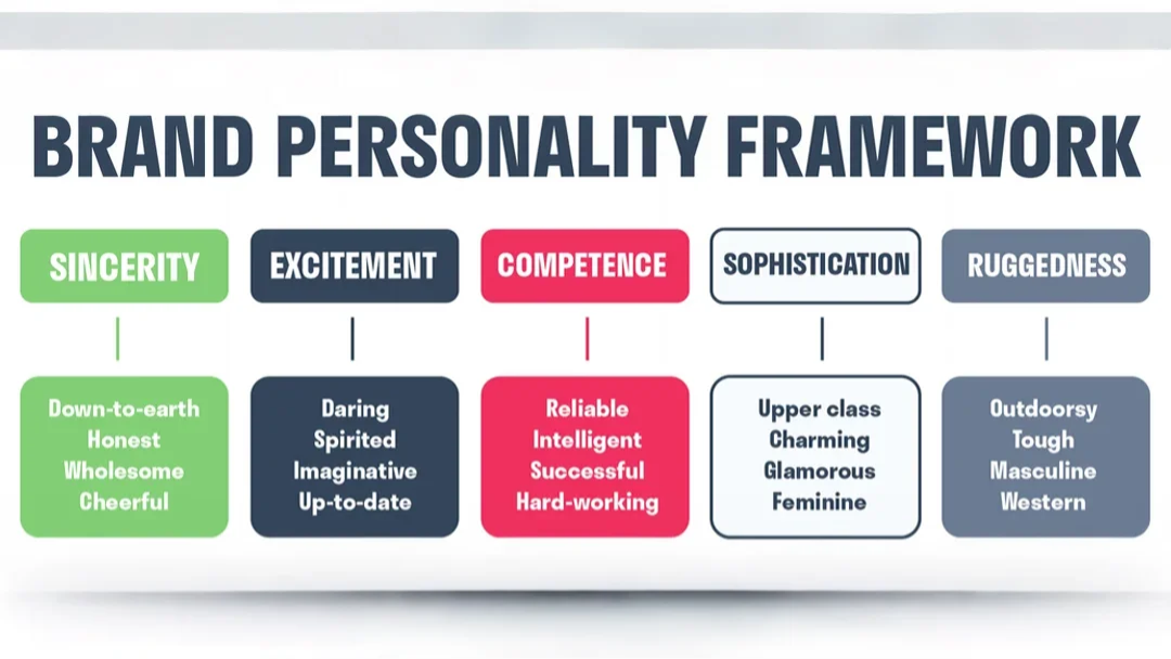 Compare different brand personality frameworks