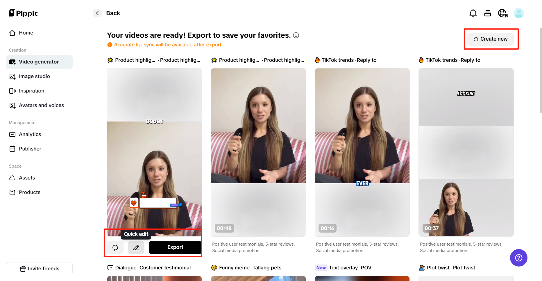 Select your favorite one