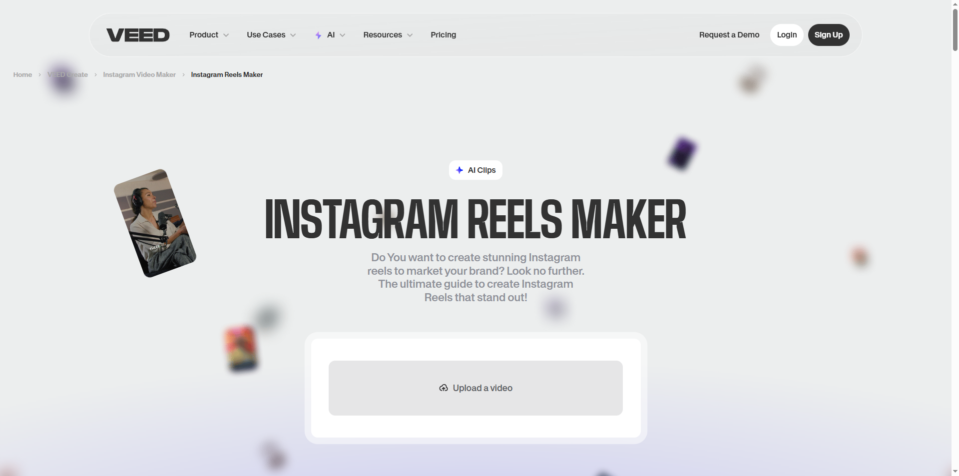 VEED.io's interface