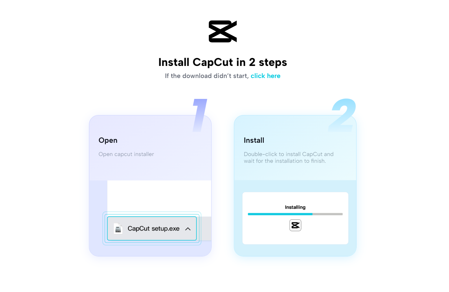 CapCutインストール
