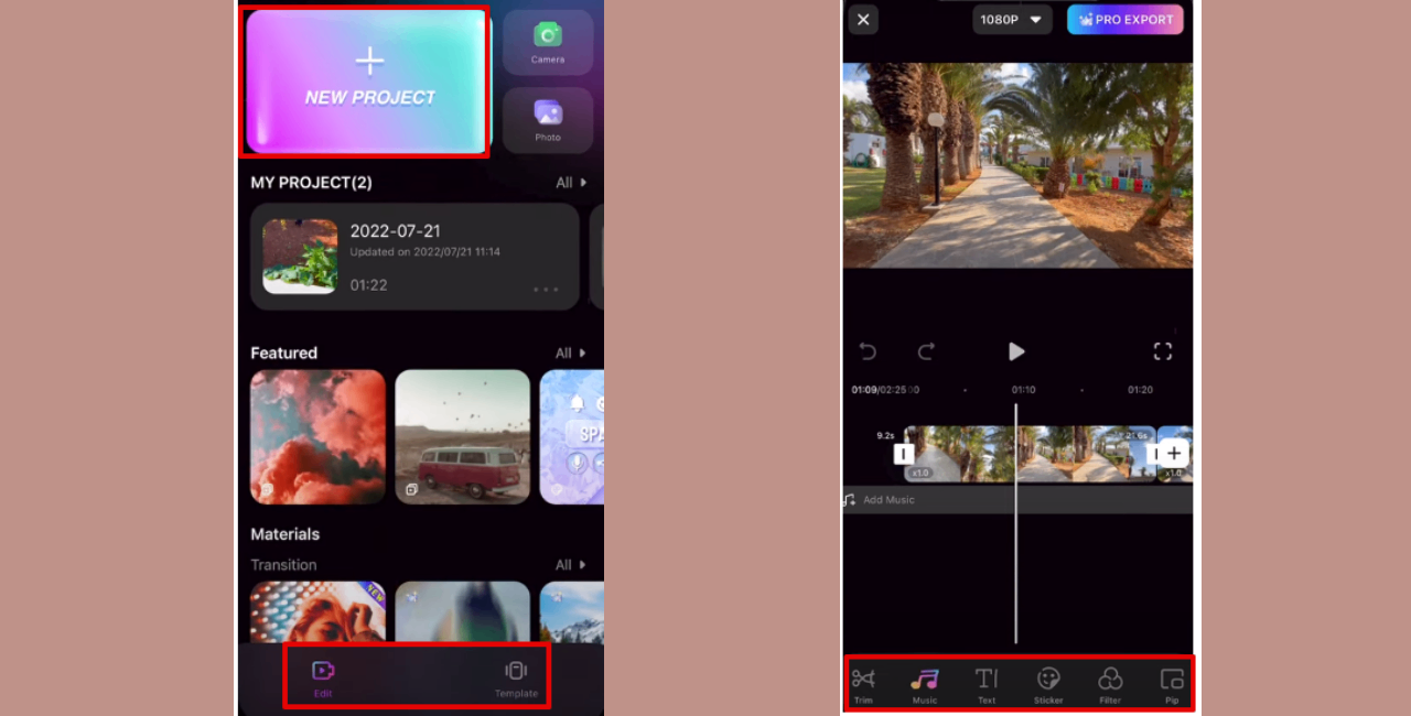 FilmoraGo video maker