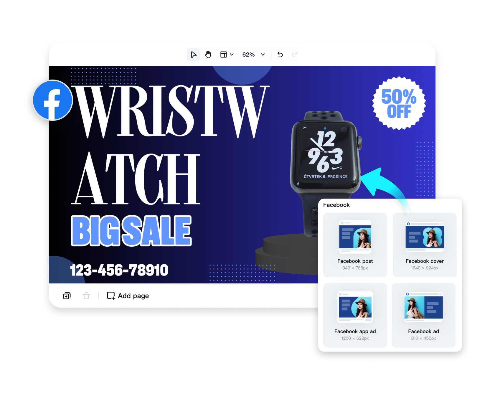 เครื่องมือปรับขนาดรูปภาพฟรีสำหรับ Facebook ออนไลน์