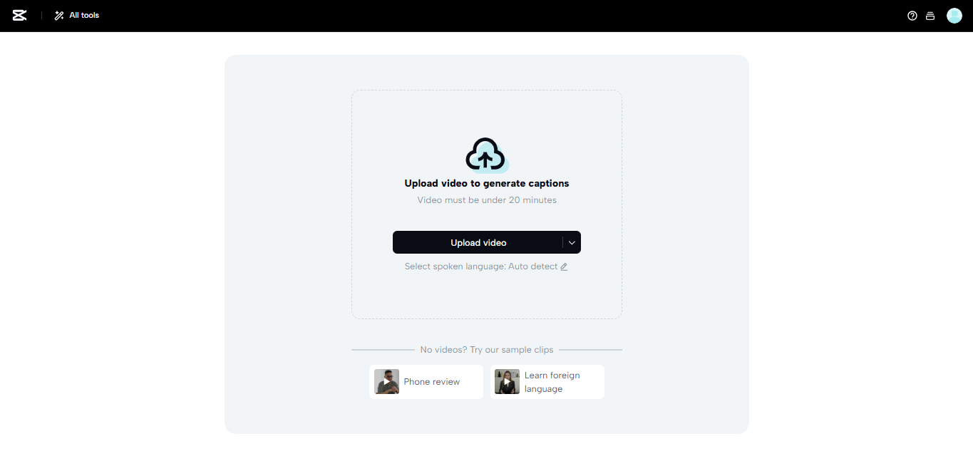 CapCut Web AI Captions