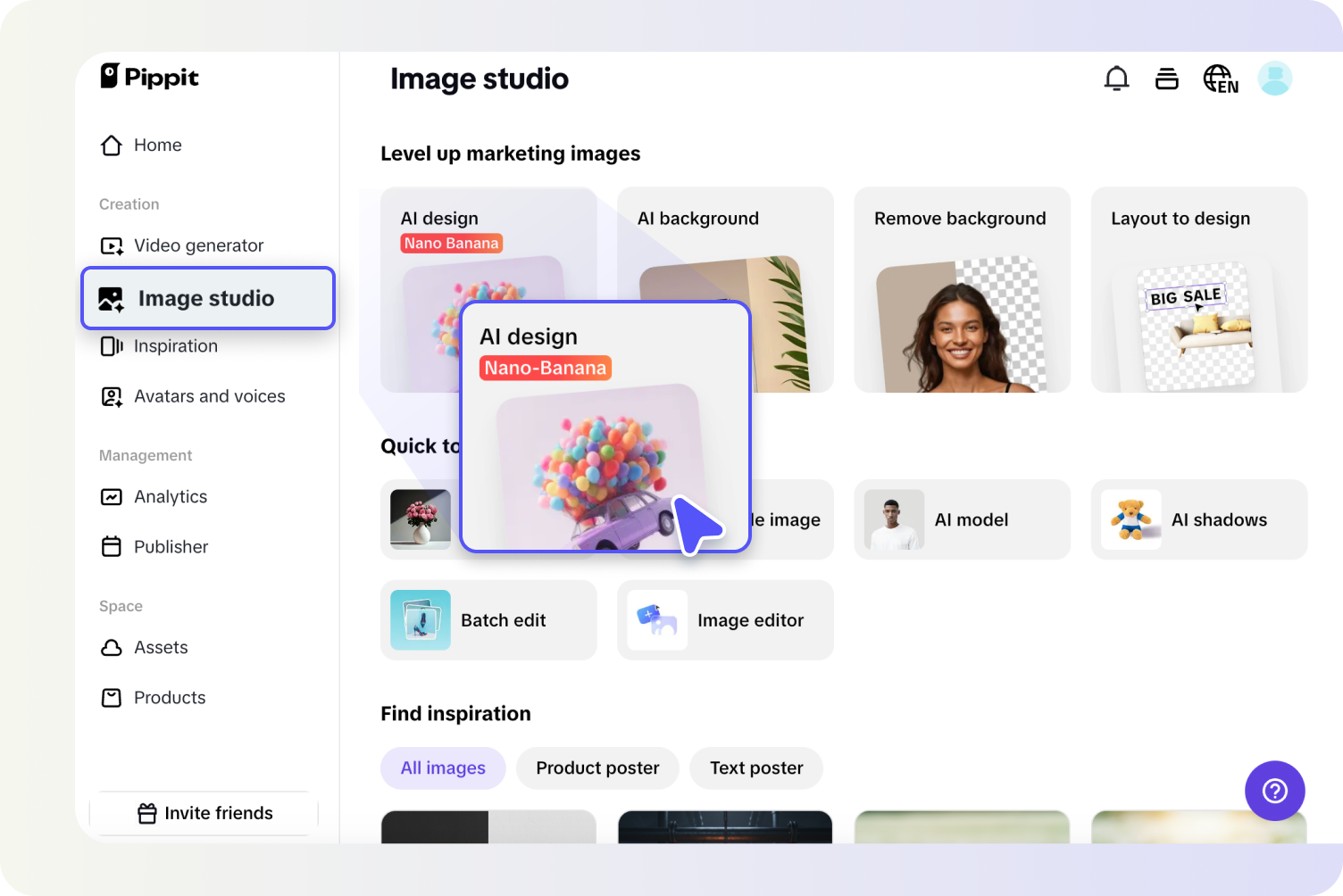 Opening AI design tool