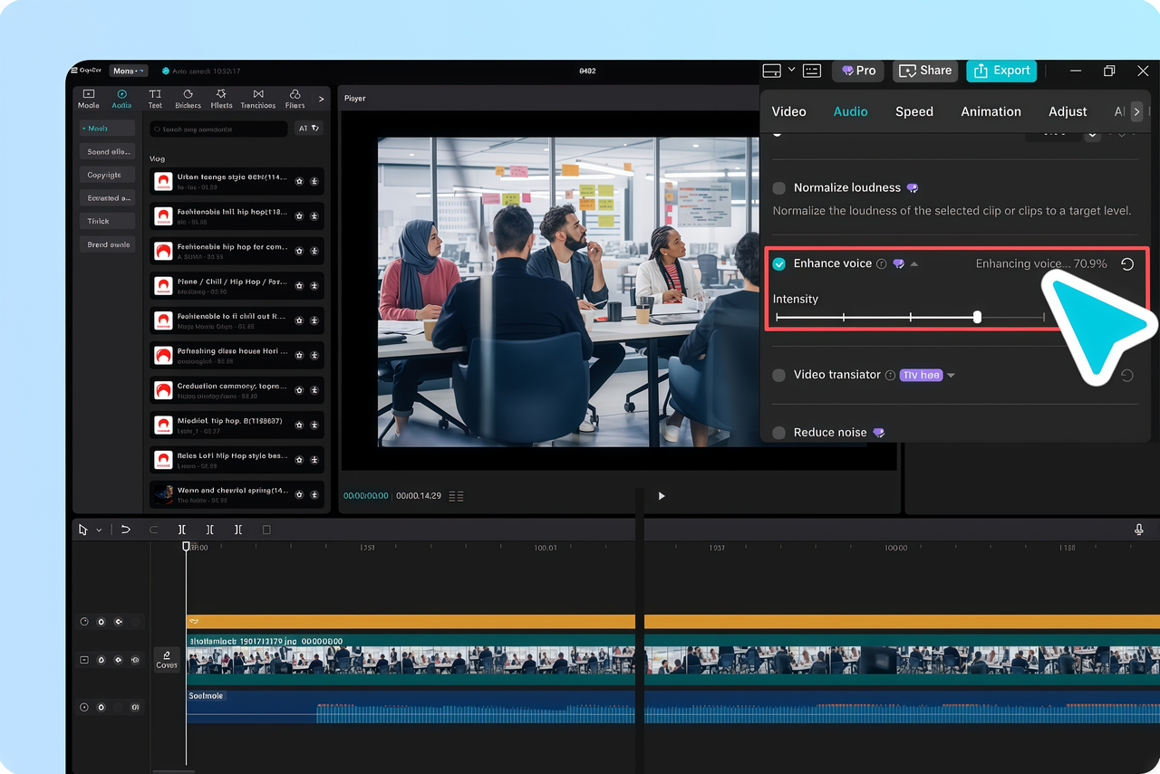 Enhance Audio and Edit with CapCut