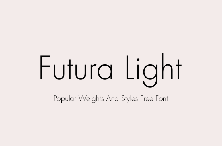 Futura Light font style