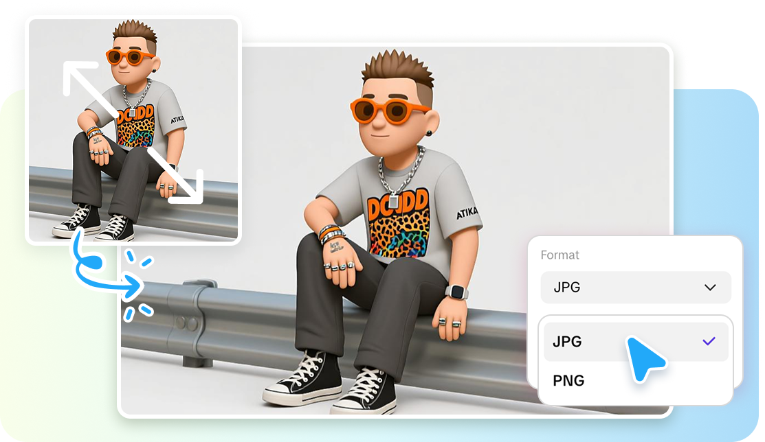 Editing emoji with quick tools