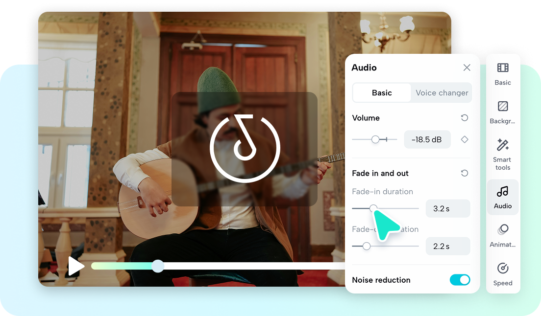 Ringtone editing tools in Pippit