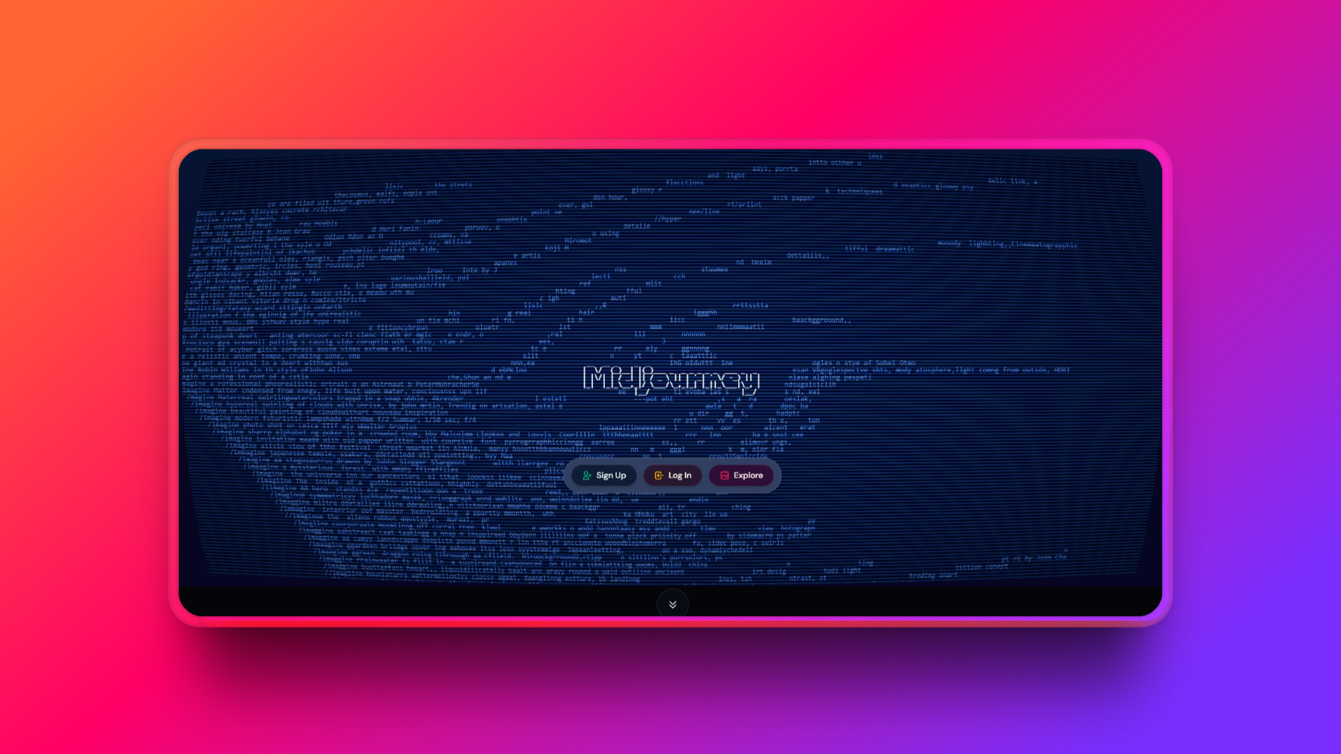 Midjourney's official website