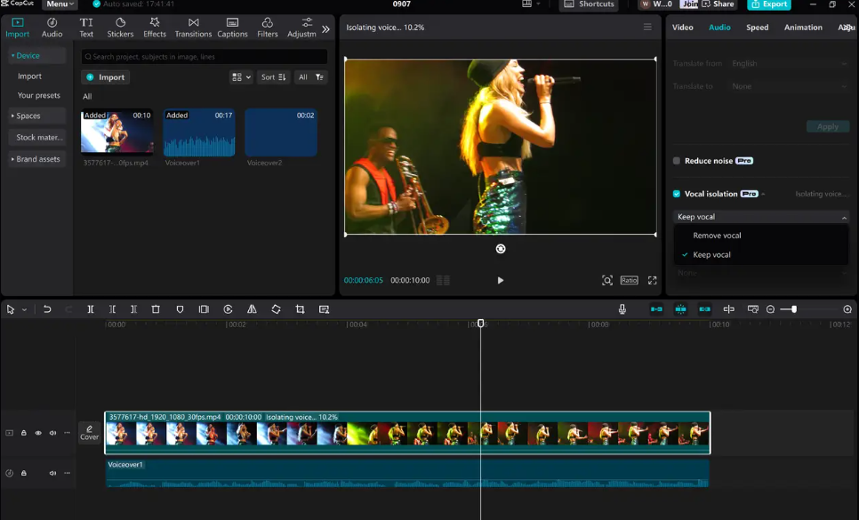 Crea una pista de karaoke usando CapCut