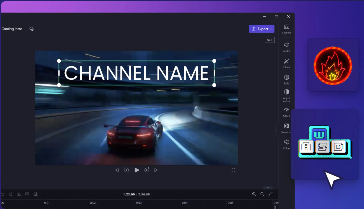 Clipchamp - the perfect AI gaming video generator