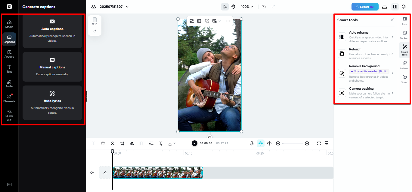 Video generator in Pippit
