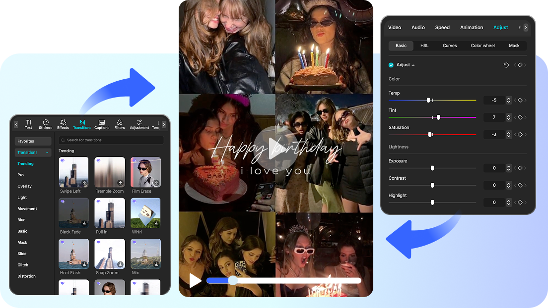 Explore advanced editing features in CapCut's video editor